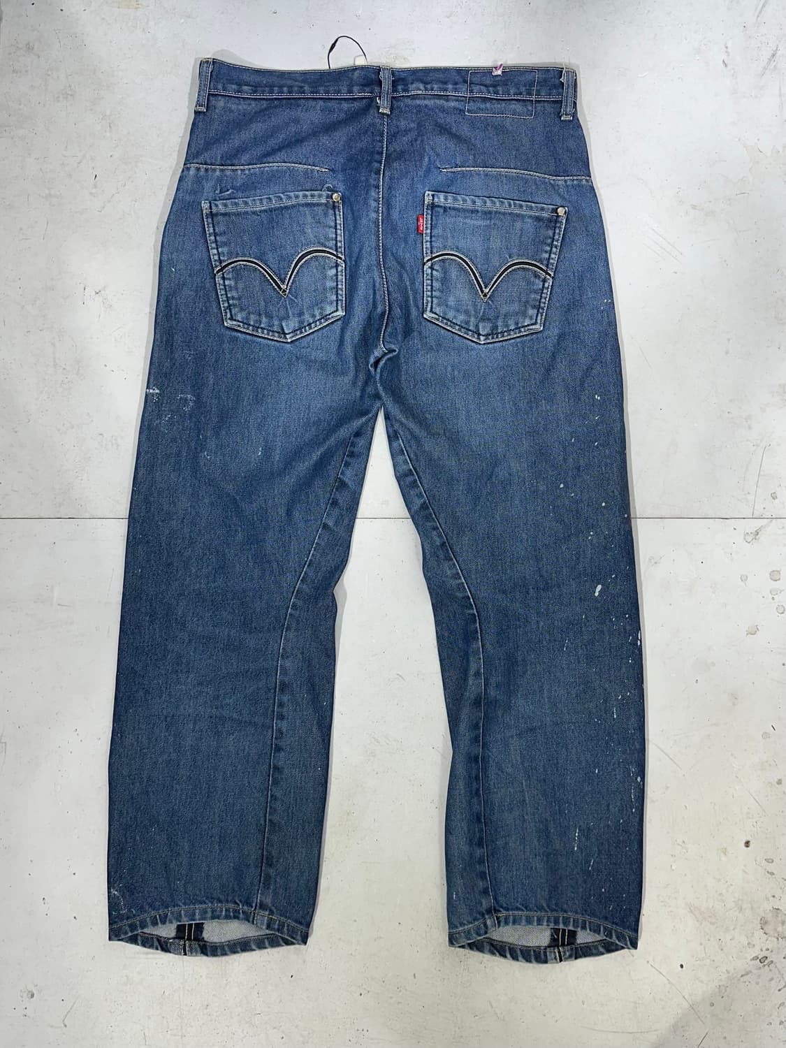 리바이스 중청 엔지니어드 페인팅 데님 팬츠 청바지  상품이미지5