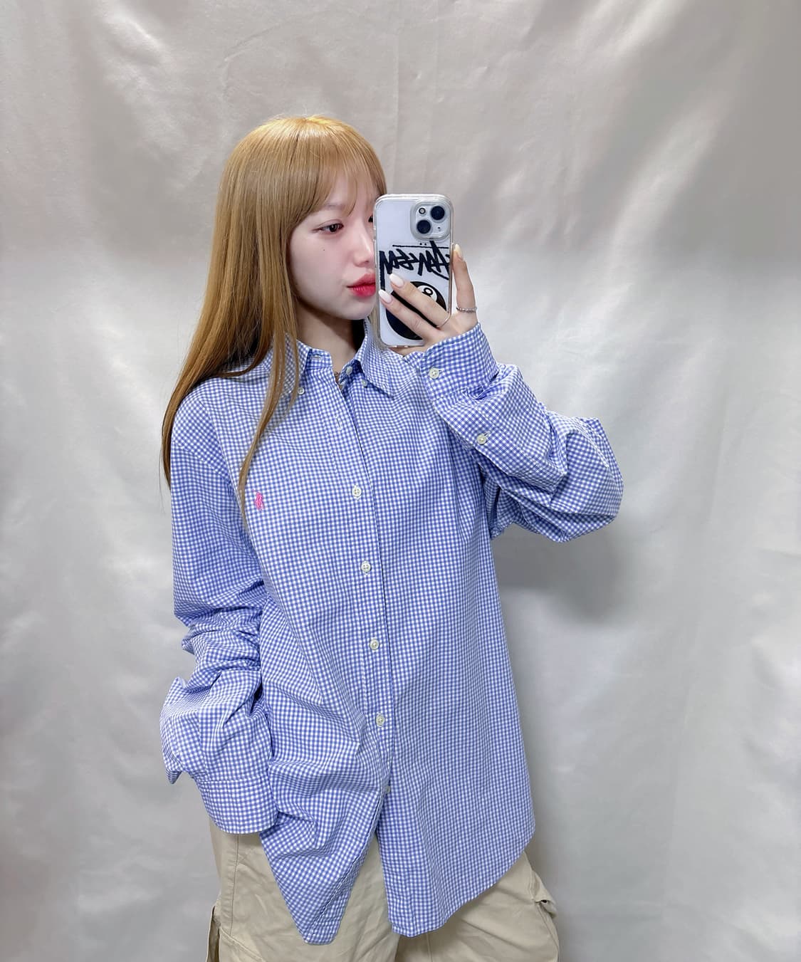 폴로 랄프로렌 포니 체크 셔츠  상품이미지2