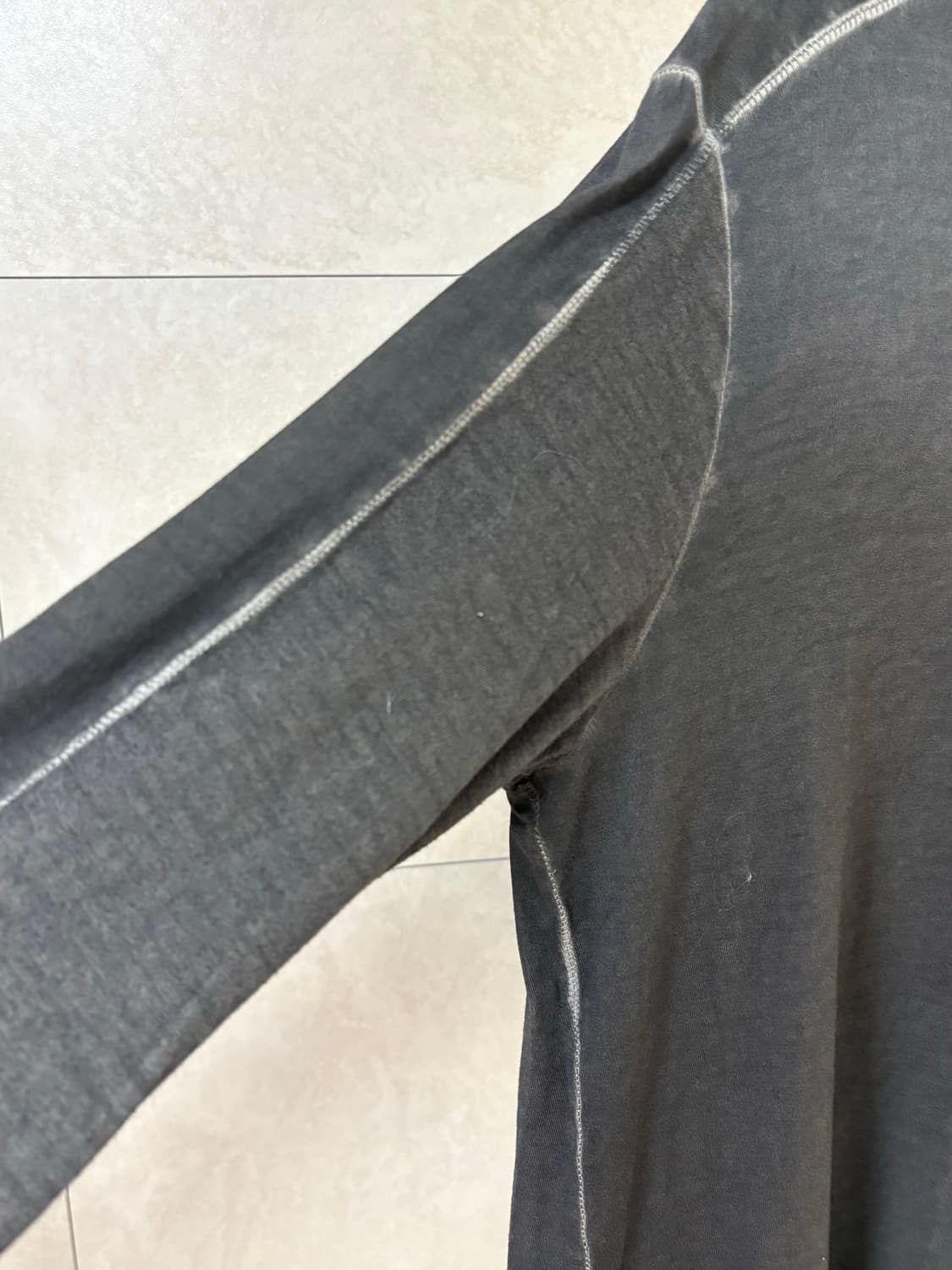 트랜짓 수소봉제 워싱 롱슬리브 상품이미지4