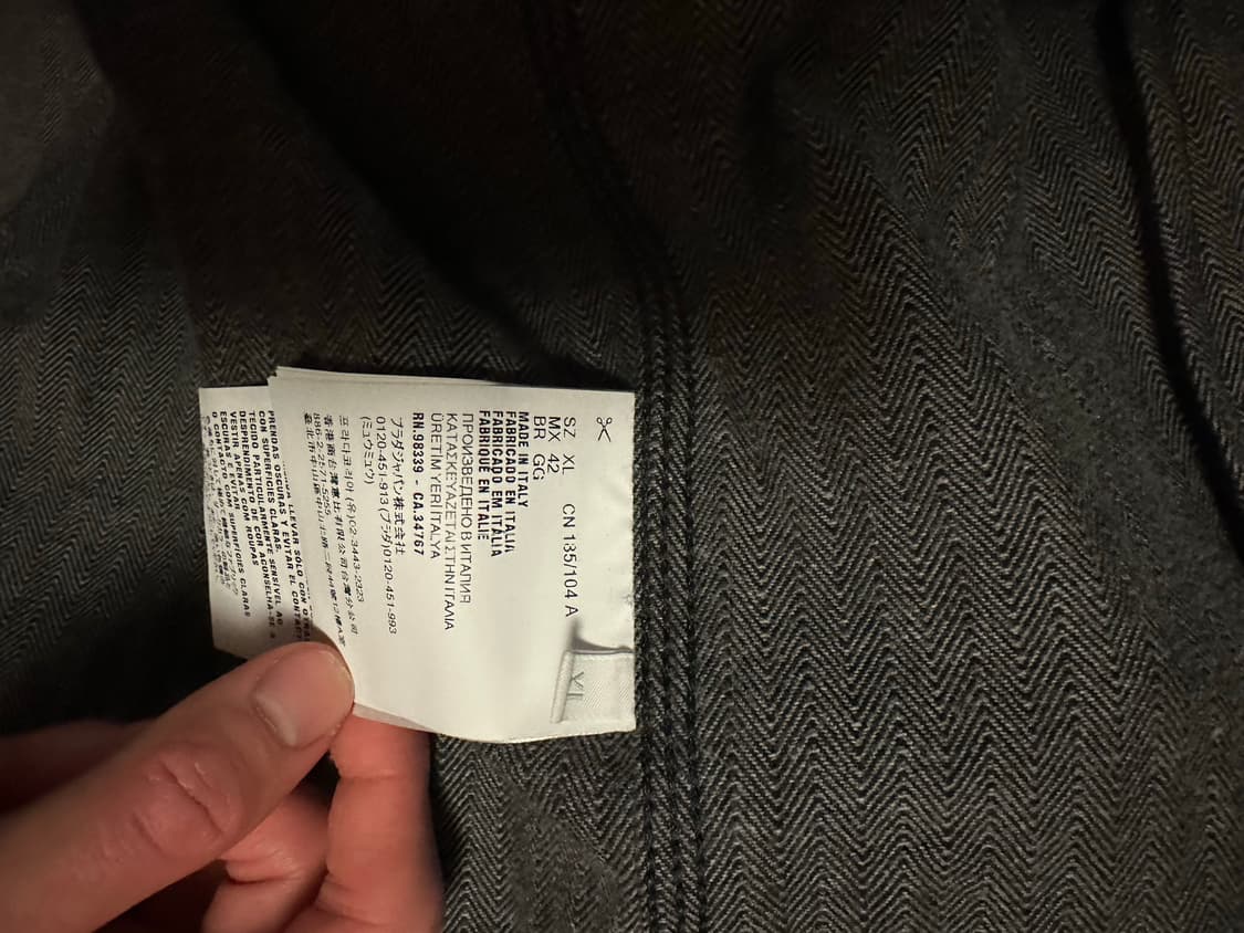 프라다 쉐브론 데님 자켓 XL 상품이미지4