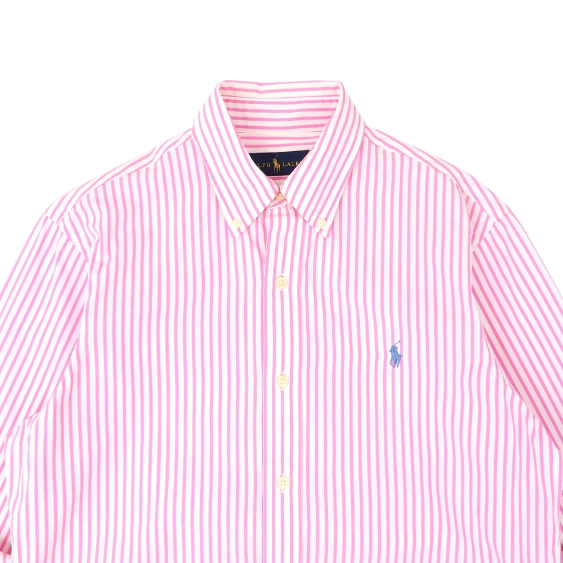 폴로 랄프로렌 라이트 핑크 스트라이프 코튼 셔츠 상품이미지2