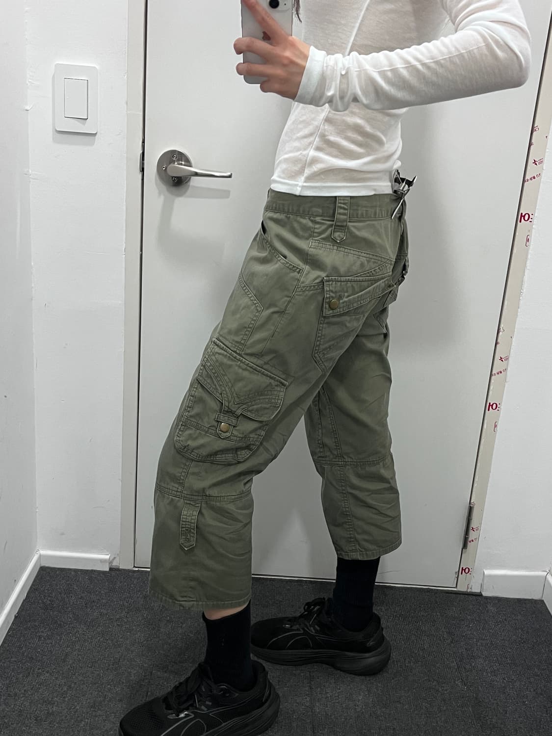 MICHEL KLEIN 펑크 카고 카프리 팬츠 상품이미지2