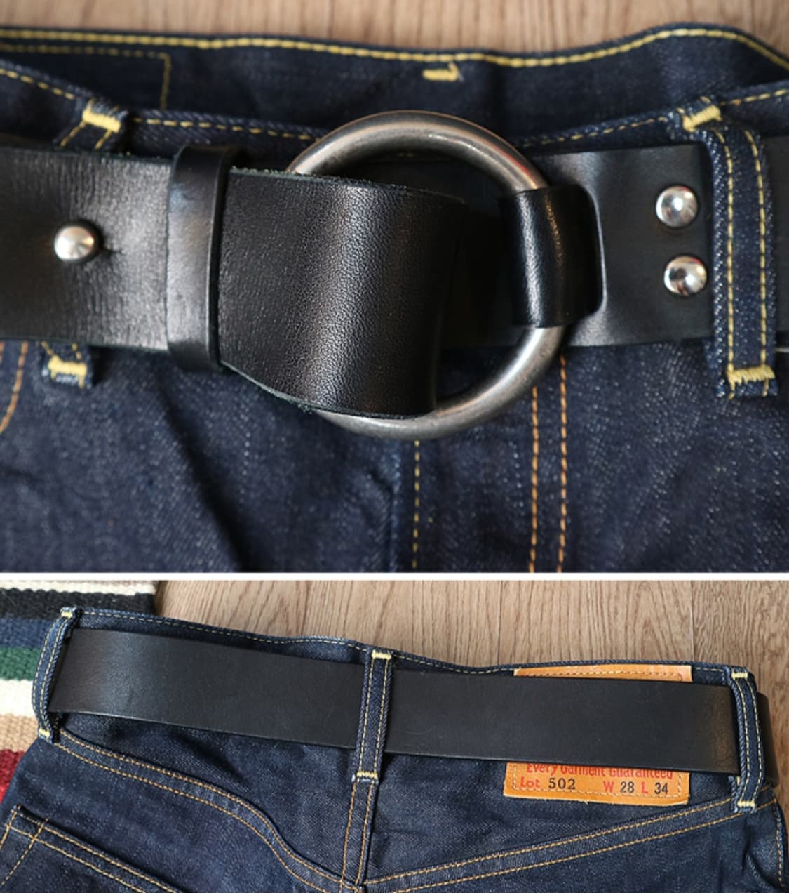 일본판 Yohji yamamoto 요지 야마모토 튼튼한 통가죽 벨트  
 상품이미지10