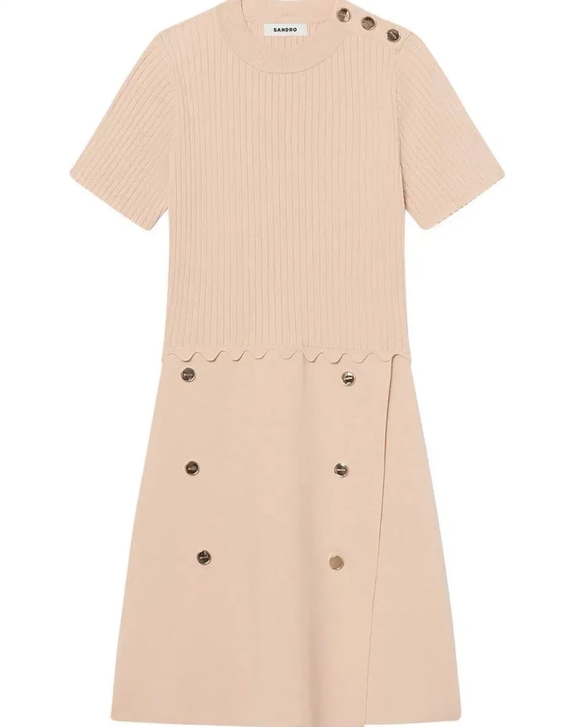 산드로 골지 니트 원피스 상품이미지4