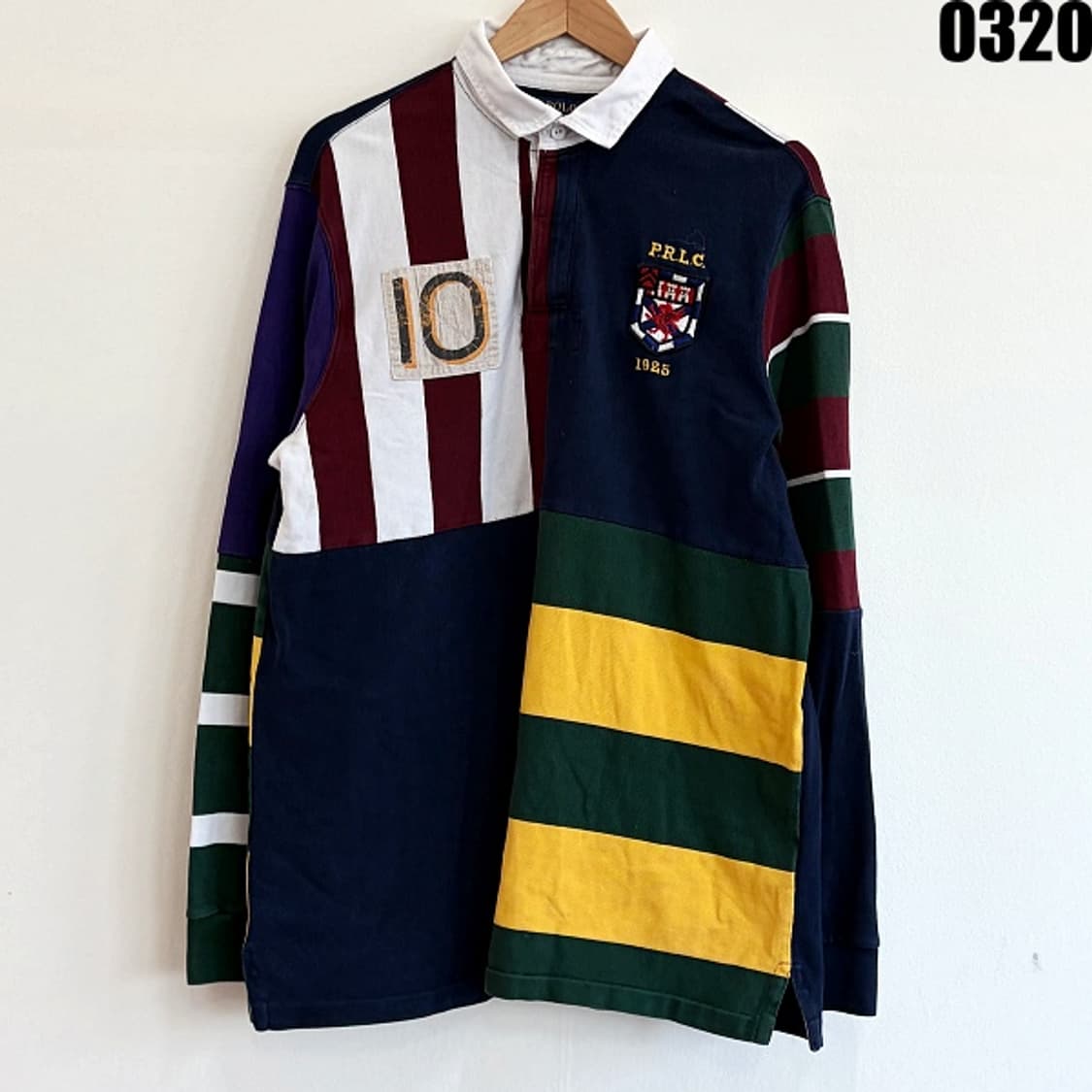 폴로 랄프로렌 커스텀 슬림핏 럭비 럭비티 긴팔 XL 0320 상품이미지1