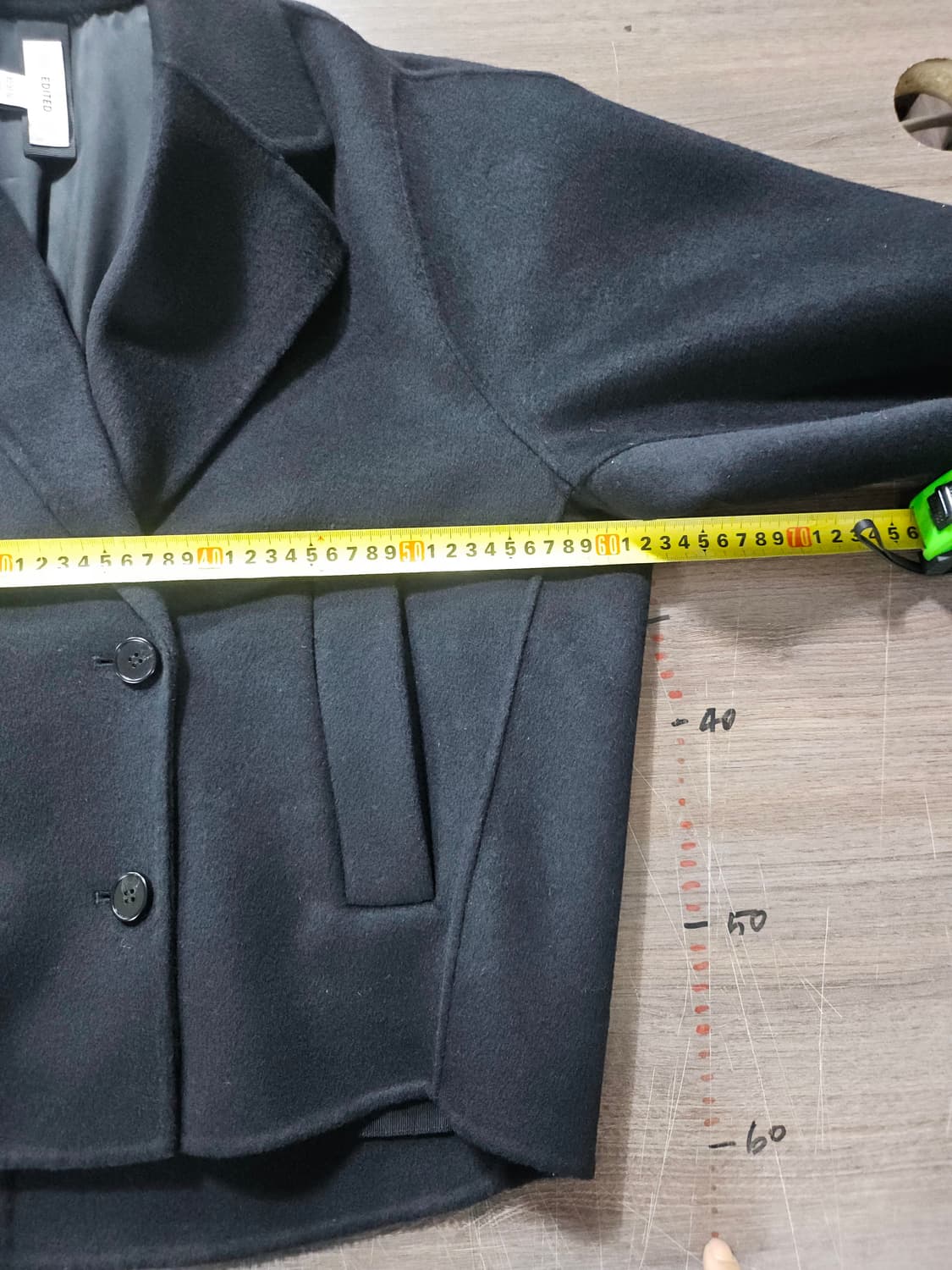 에디티드 모 더블 코트 자켓 55 상품이미지7