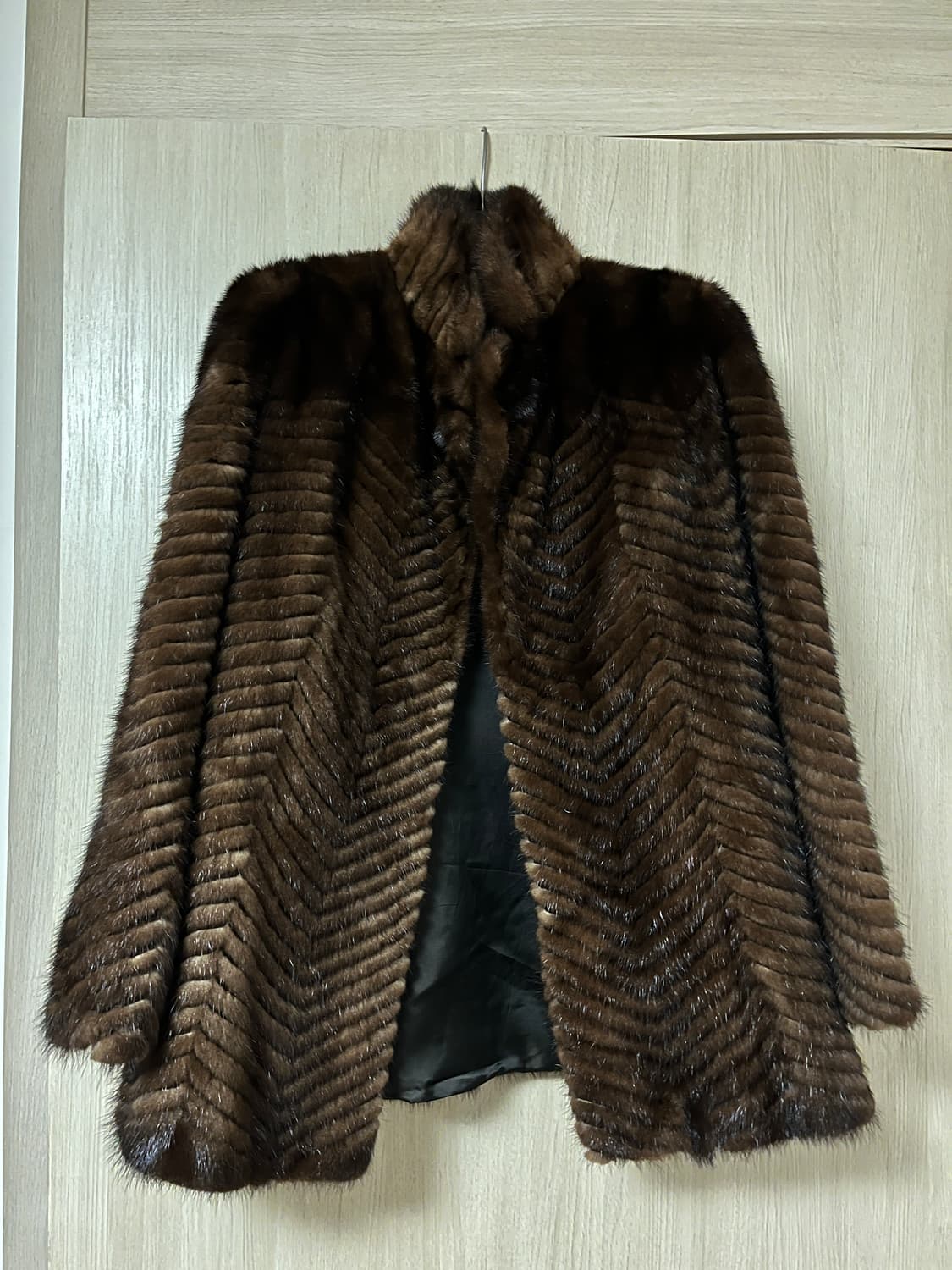 밍크 코트 브라운 55 사이즈 (리얼퍼) 상품이미지1