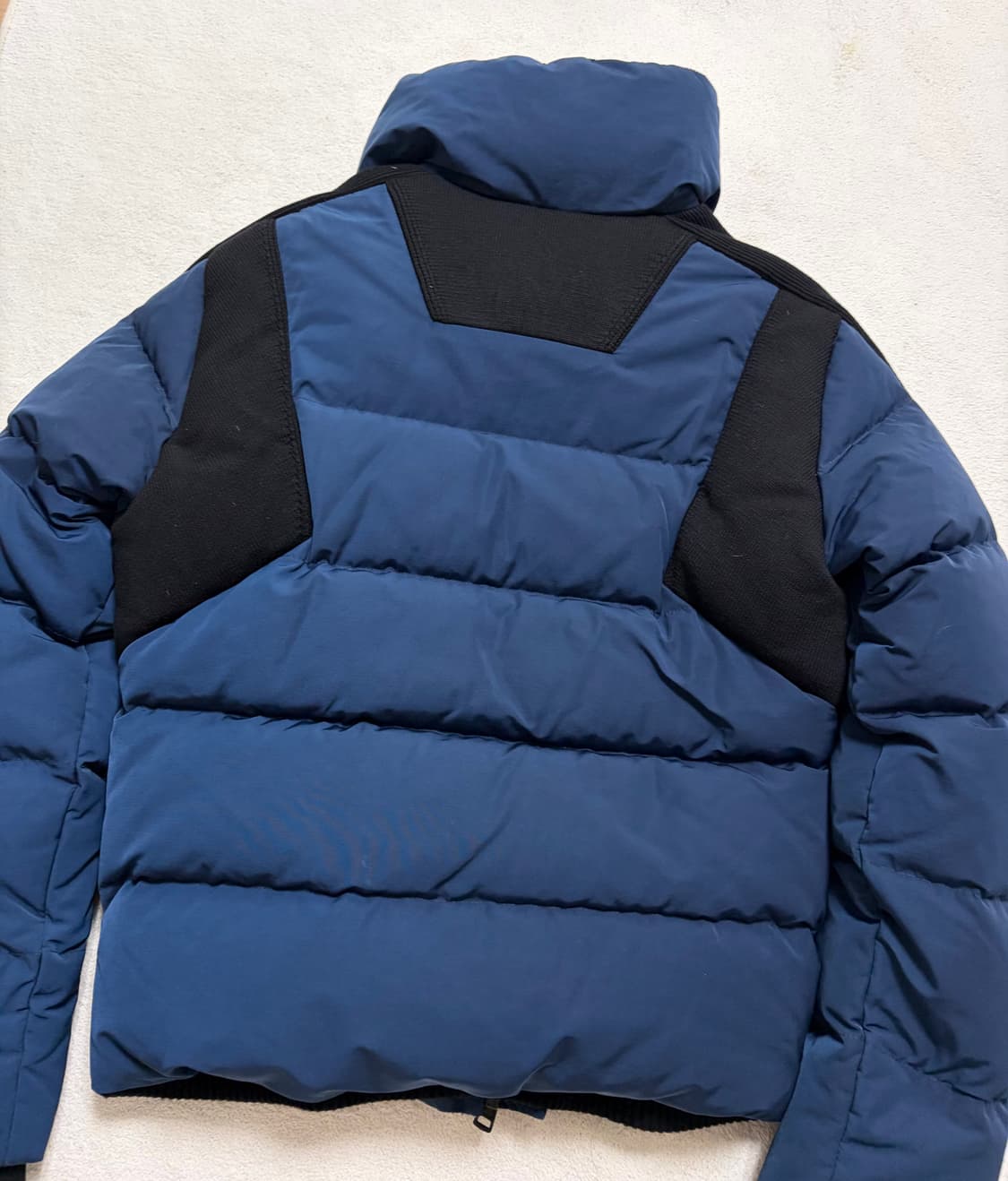 [44] 준지(Juun.J) 니트 믹스 패딩 자켓 (네이비/블랙) 상품이미지4