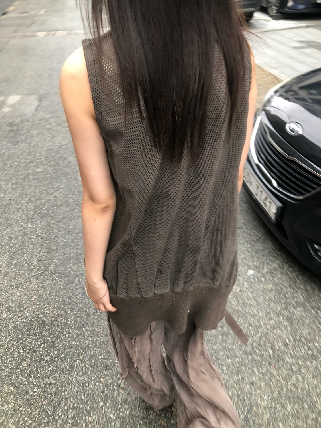 아이작 셀럼 카프 레더 드레이핑 베스트  상품이미지10