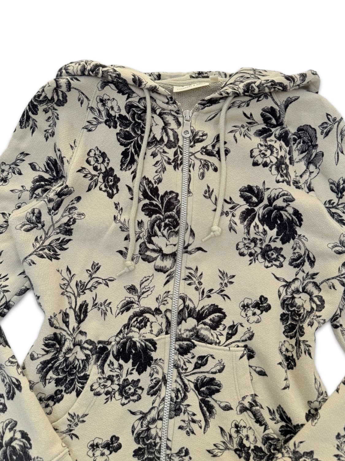 빈티지 CABBAGES&ROSES 로즈 후드집업 상품이미지3