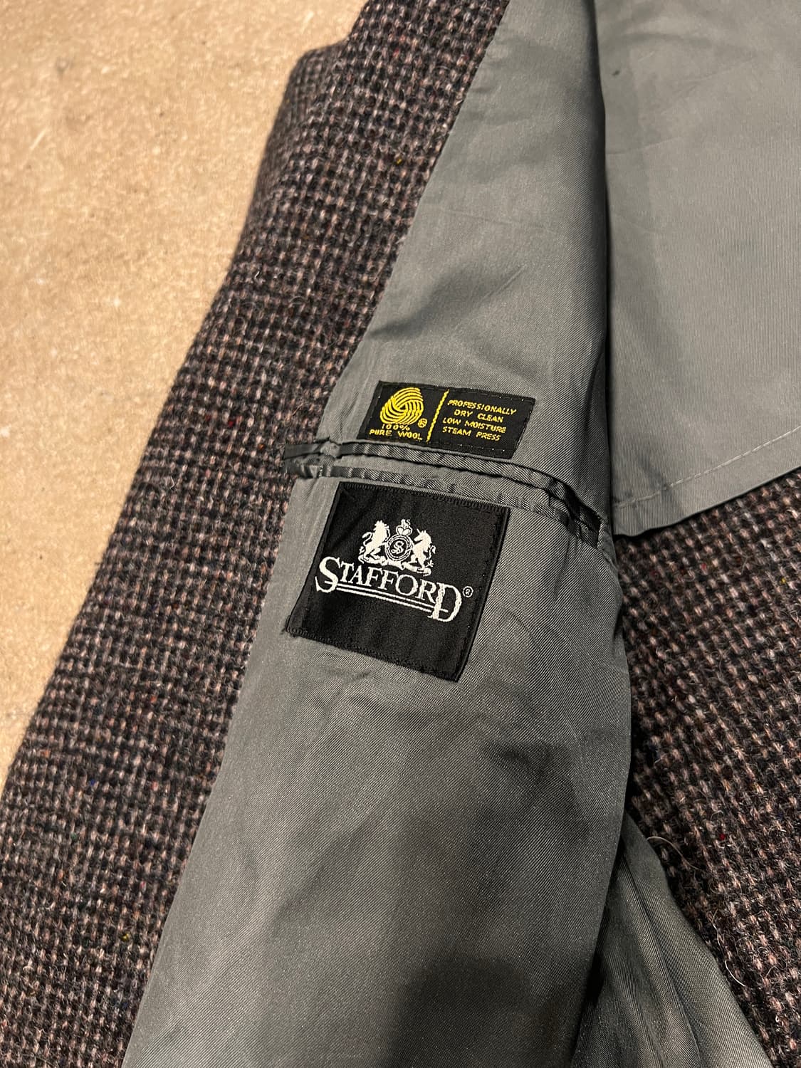 Stafford X Harris Tweed 울 홈스펀 블레이져 상품이미지7