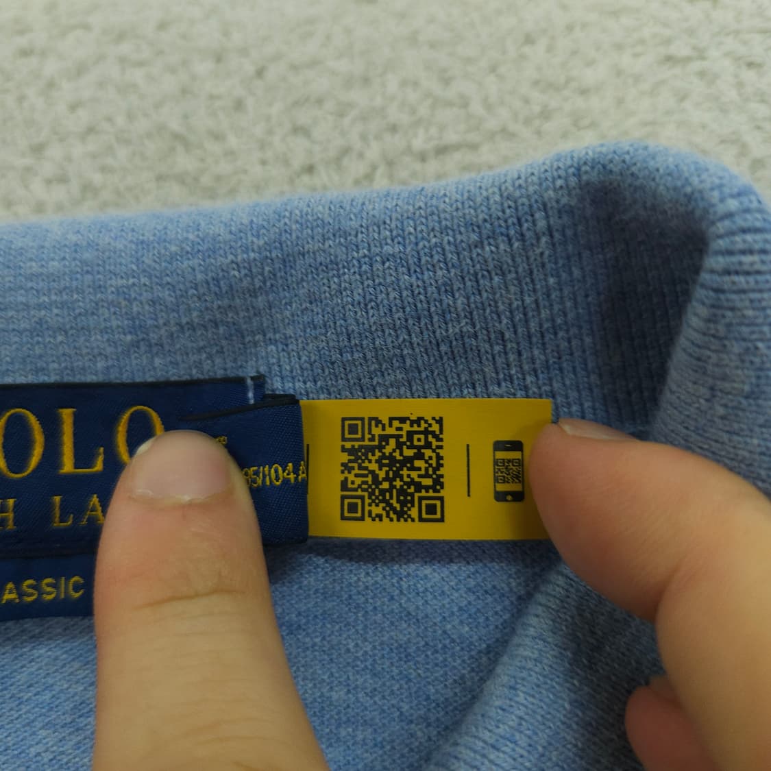 폴로 랄프 로렌 신형 QR 카라티 XL 클래식핏 상품이미지2