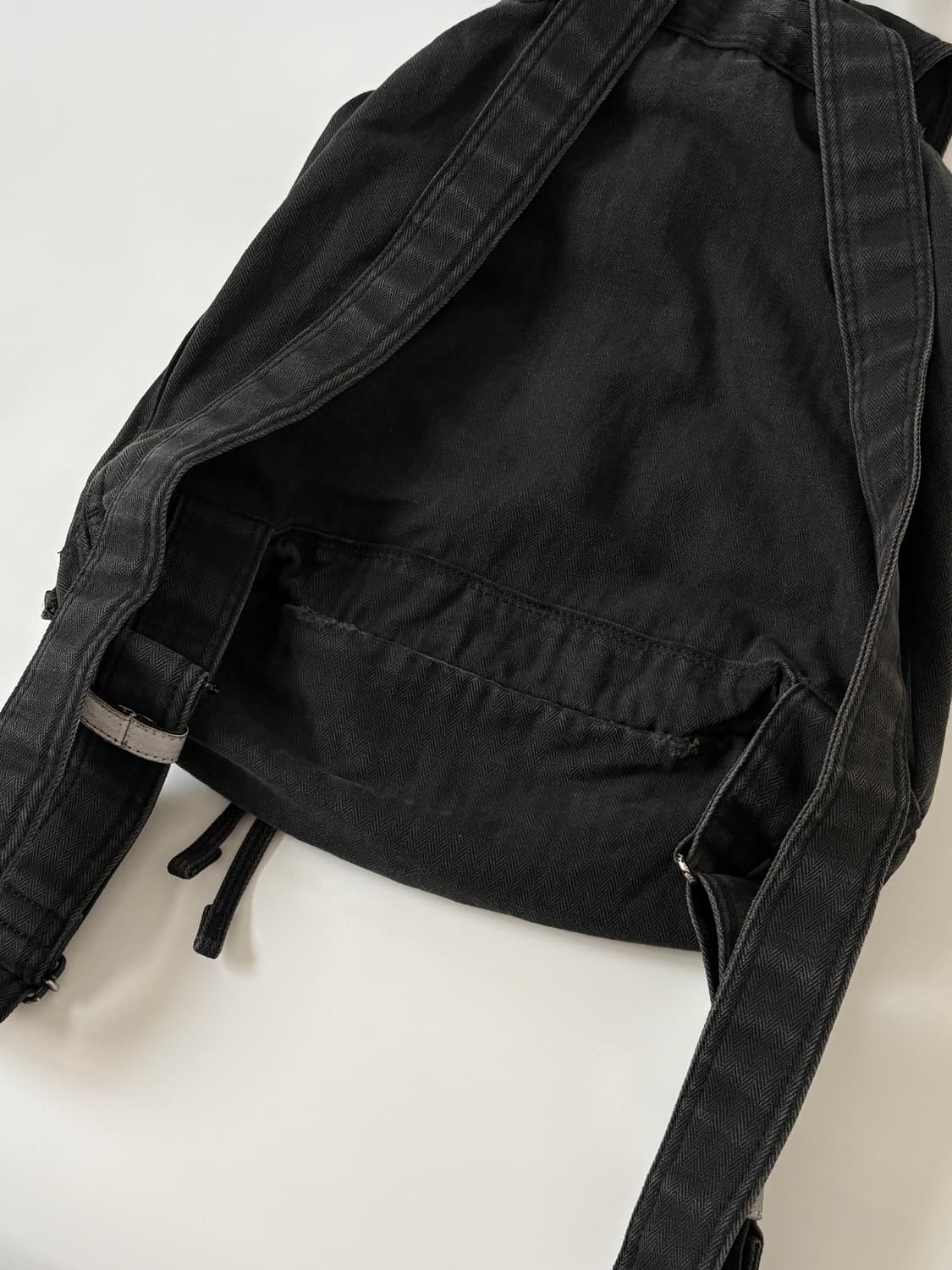 Twill Cotton Rucksack (Black) 상품이미지4