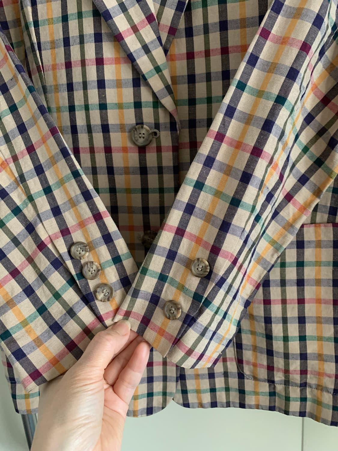 닥스 일본 빈티지. 리넨자켓 상품이미지3