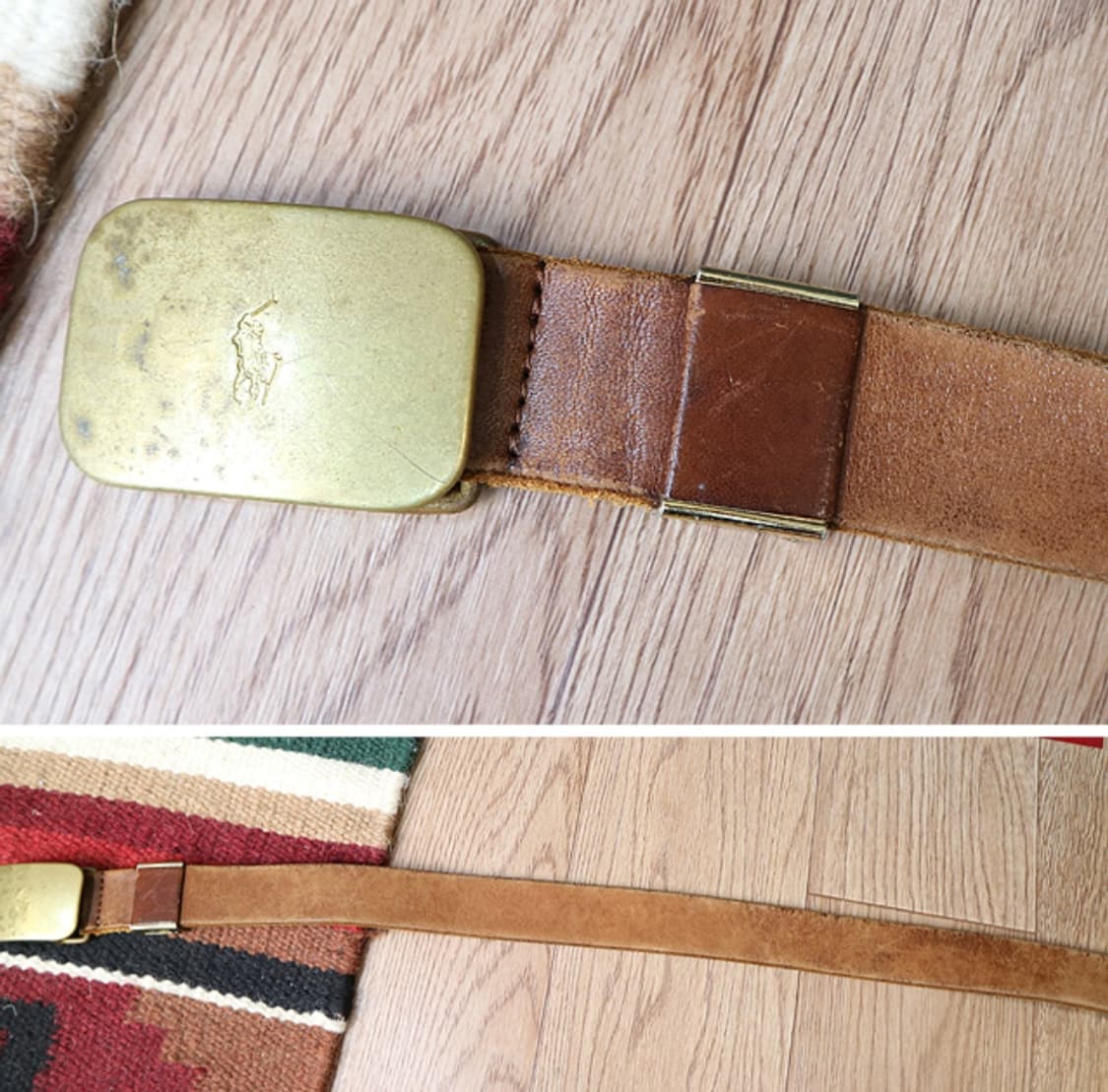 polo ralph lauren 폴로 랄프로렌 빈티지 가죽 벨트  

 상품이미지3
