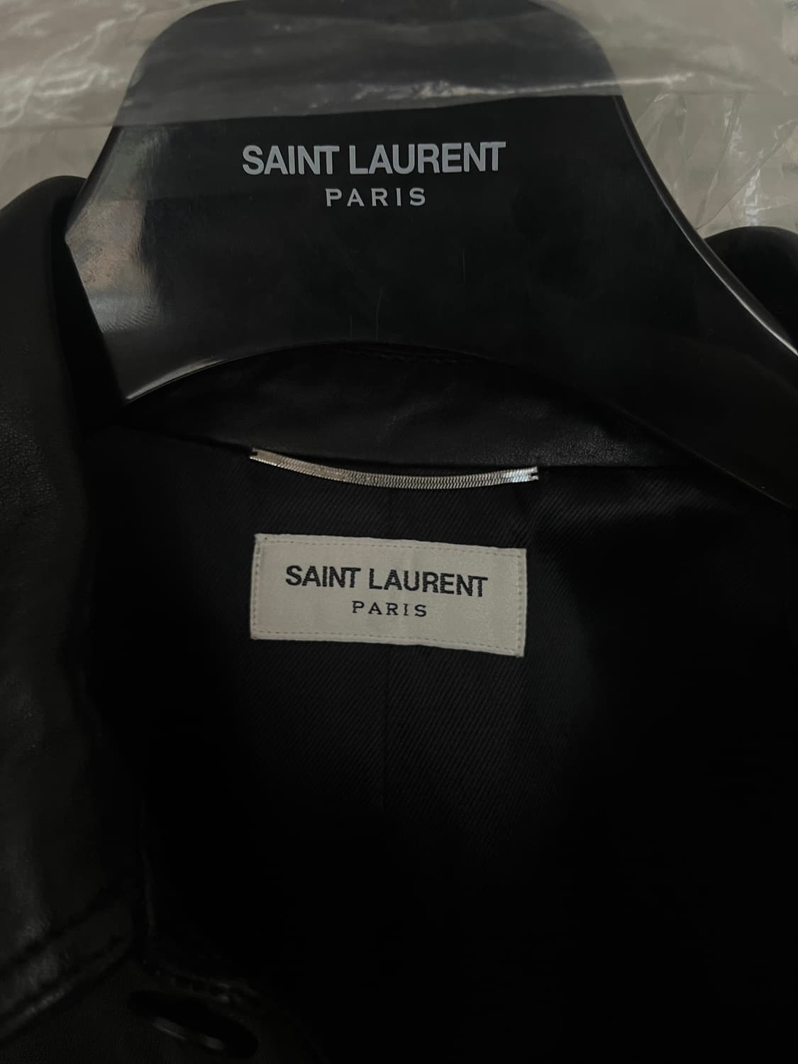 생로랑 레더 트러커 가죽자켓 50사이즈 상품이미지3