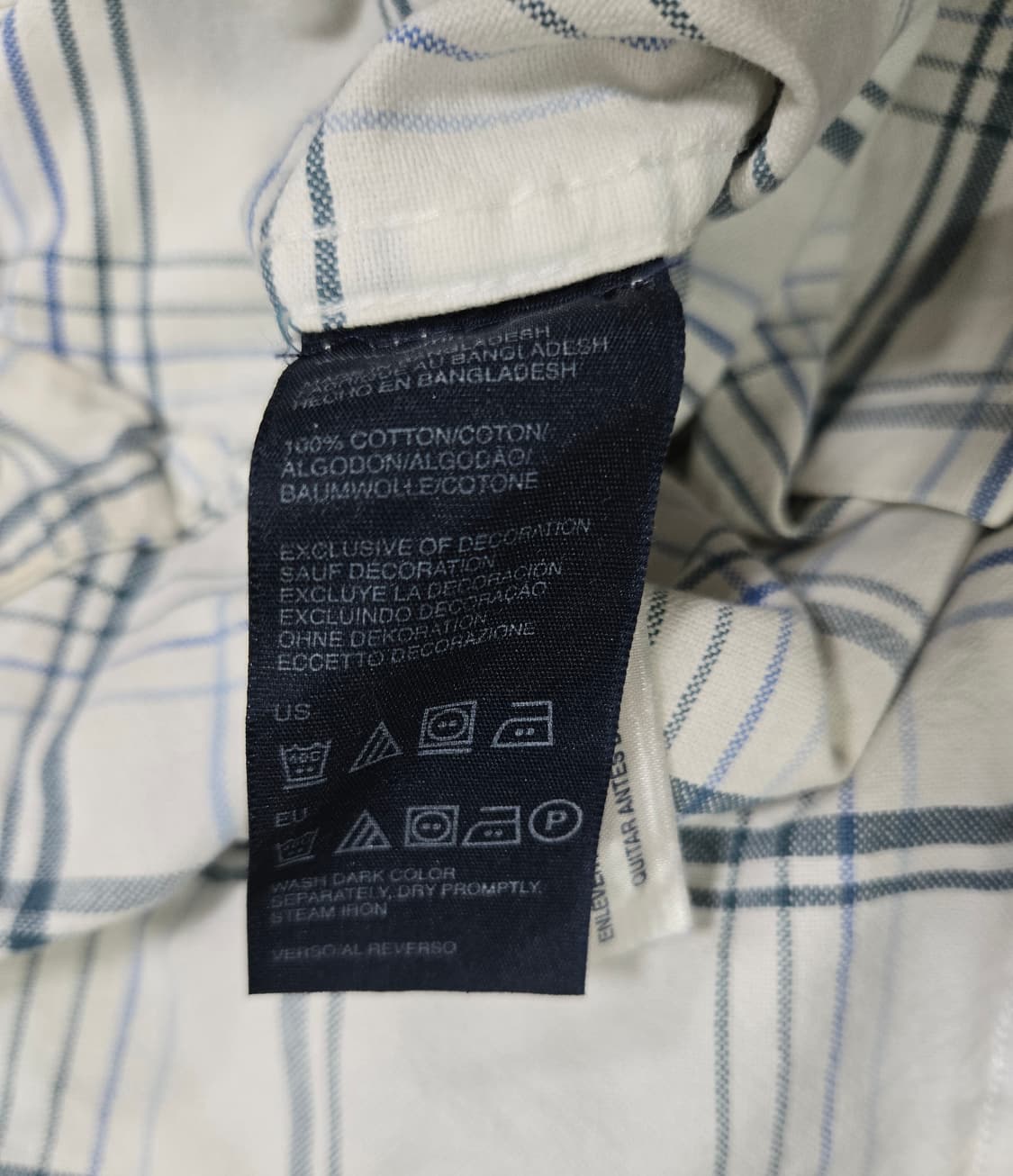 타미힐피거 반팔 체크셔츠 체크남방 95~100 상품이미지9