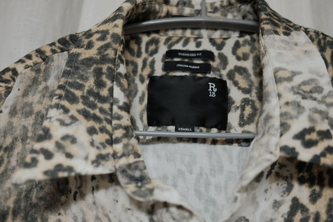 R13 레오파드 셔츠 상품이미지3