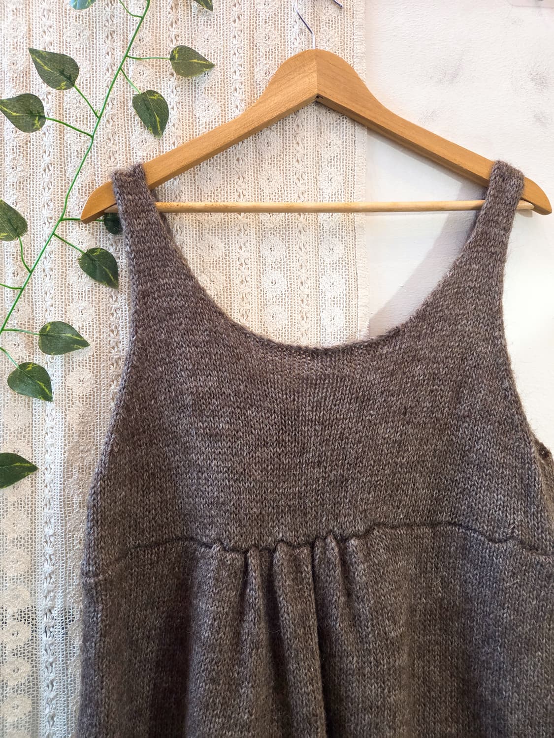 브라운 니트 베스트 상품이미지5