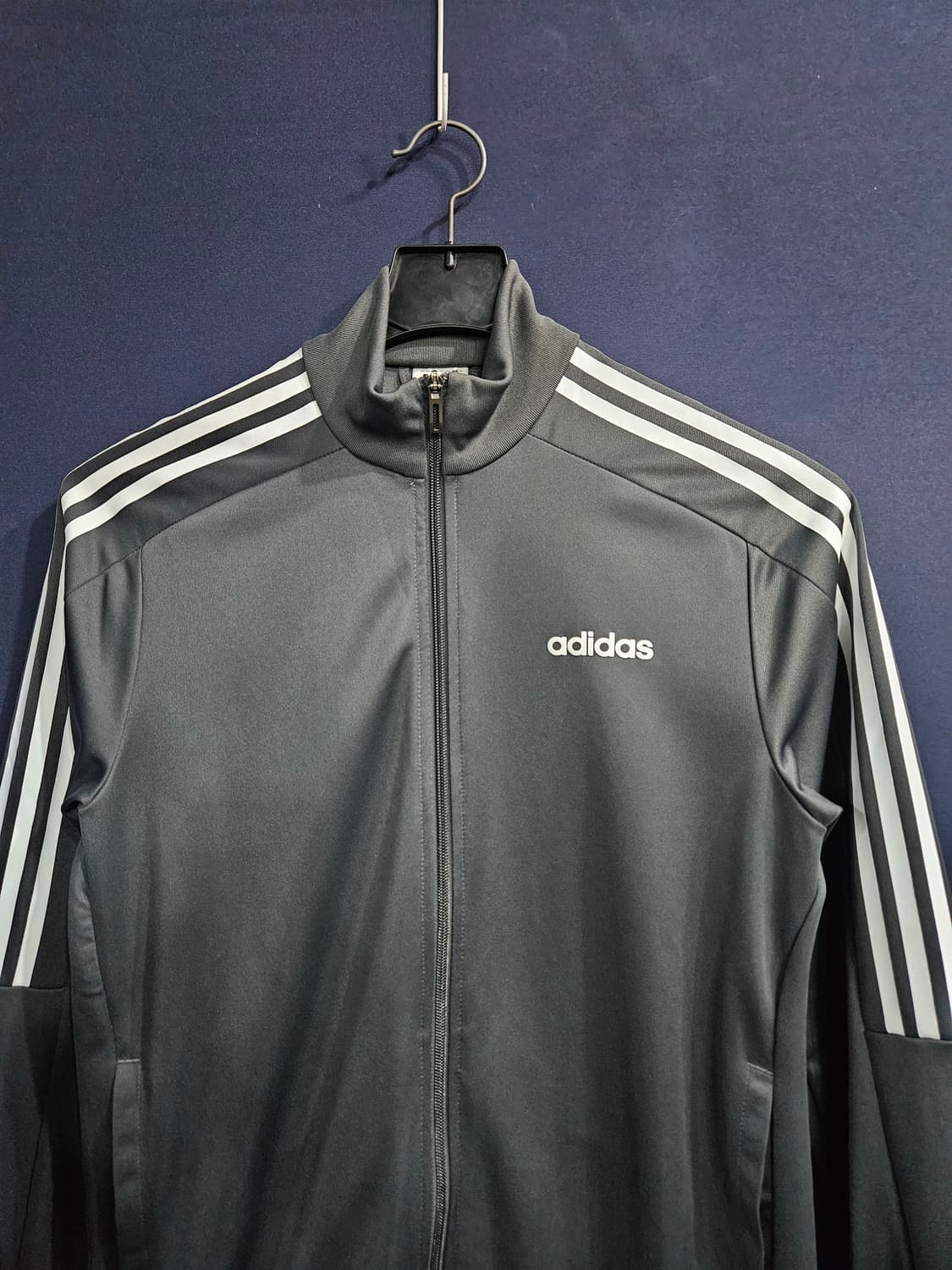 아디다스 삼선 그레이 남성 슬림핏 100 져지 상품이미지7