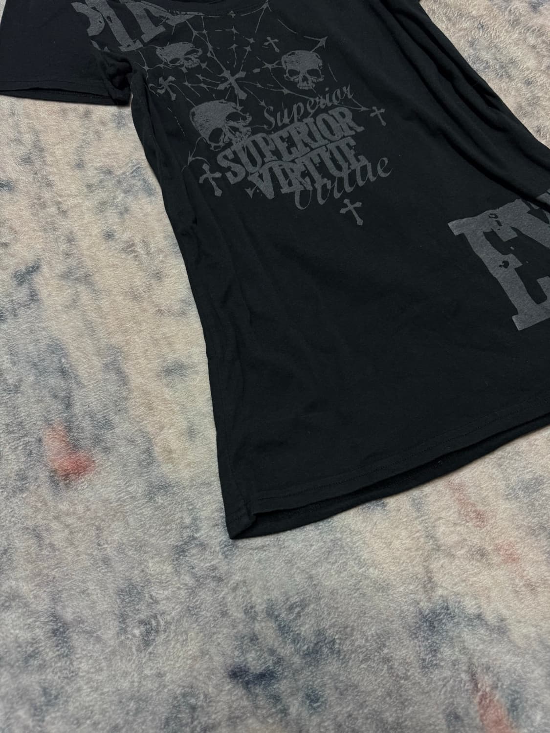 Ghost of harlem spider web punk top 상품이미지5