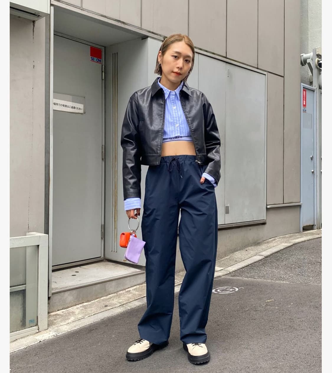 WHO’S WHO GALLERY - CROP LEATHER JACKET 상품이미지3