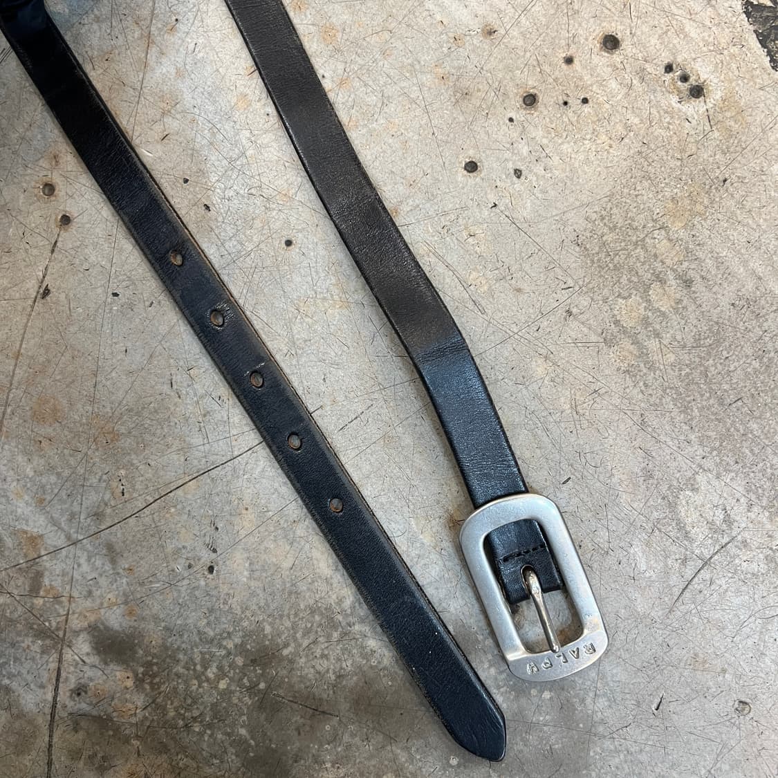 폴로 랄프로렌 로고 레더 벨트 상품이미지4