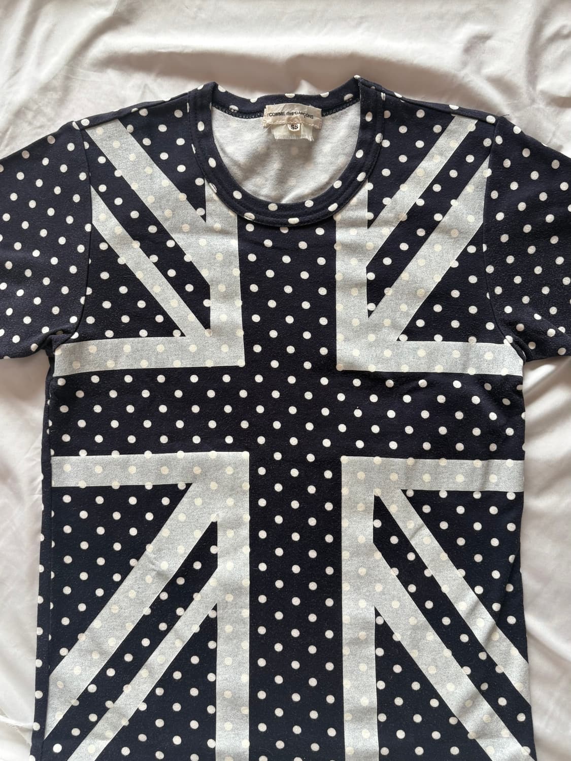 꼼데가르송 도트 유니온 잭 반팔 티셔츠 상품이미지3