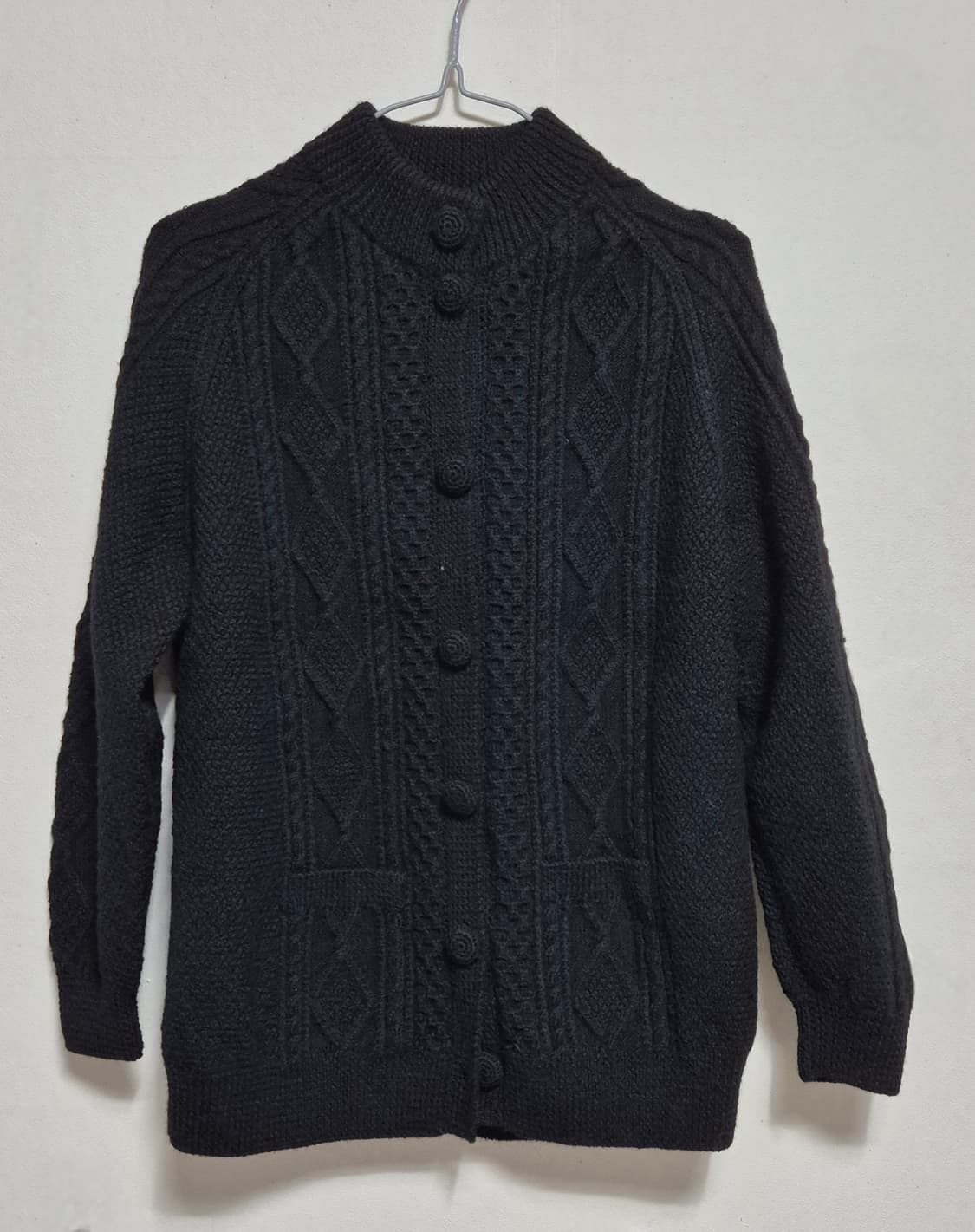 한림수직 검정 가디건 상품이미지1