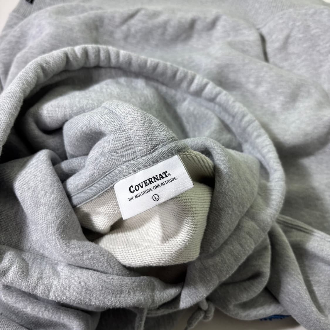 L 커버낫 그레이 C로고 후드티 상품이미지4
