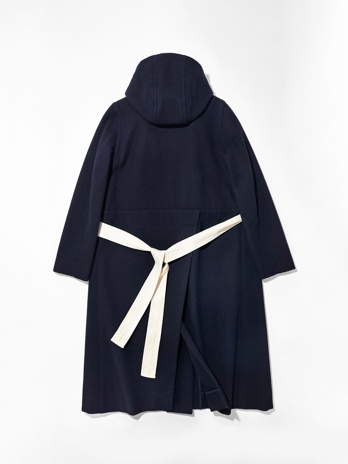 빈티지 Homspun 후디드 울 랩 코트 상품이미지2