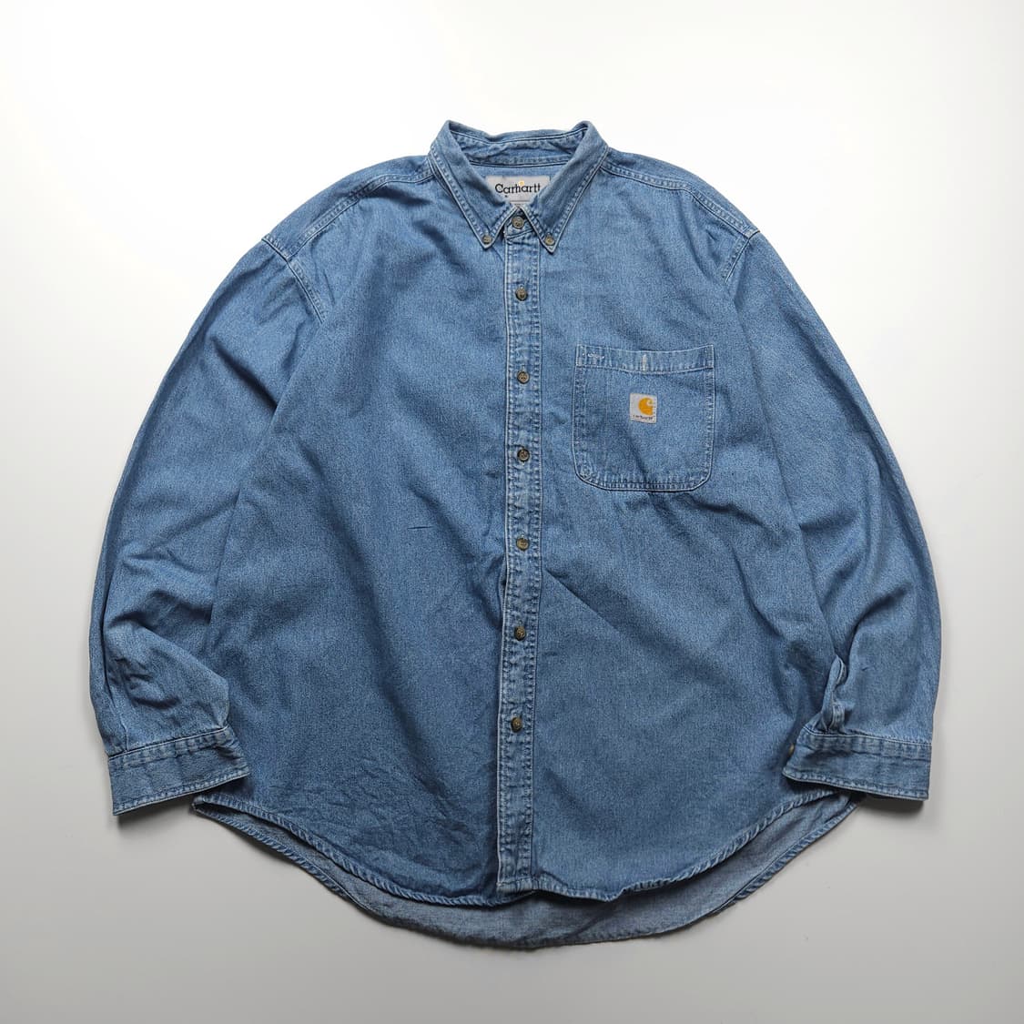 칼하트 박시핏 데님 워크 셔츠 (XL) 상품이미지1
