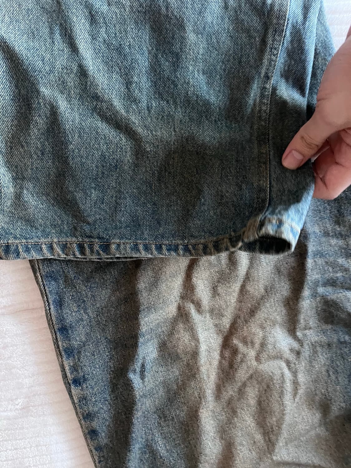 프로젝트 지알 백워드 코티드 데님 상품이미지5