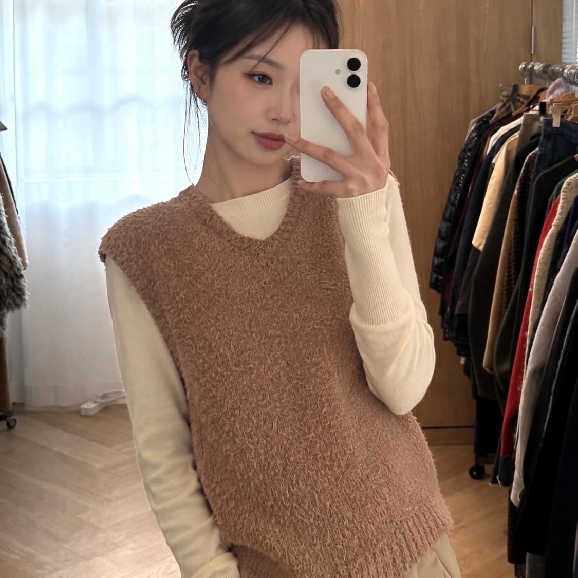 아워레가시 22ss 라멜 텍스쳐드 니트베스트 상품이미지1