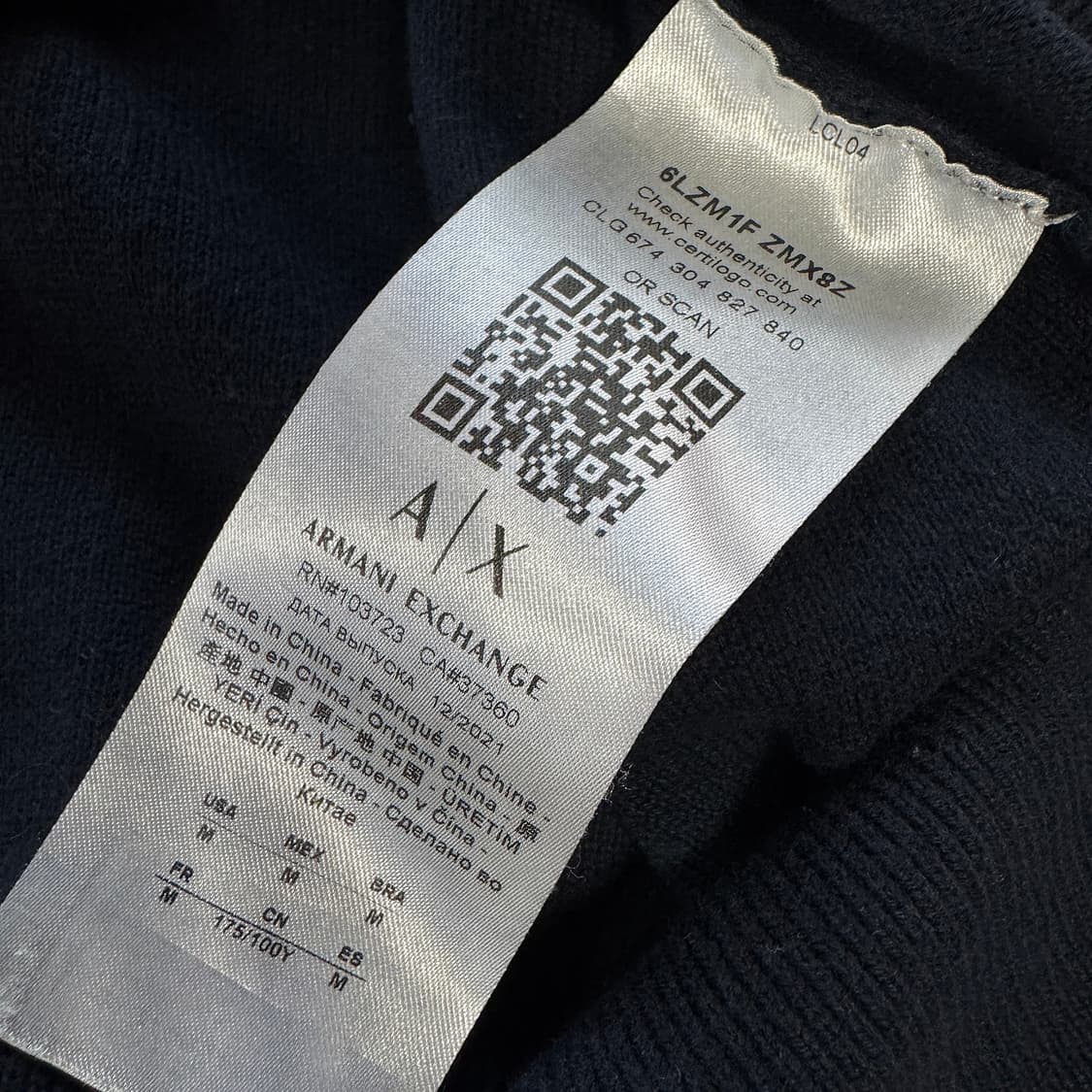 알마니 로고 패치 스웨트셔츠 상품이미지4