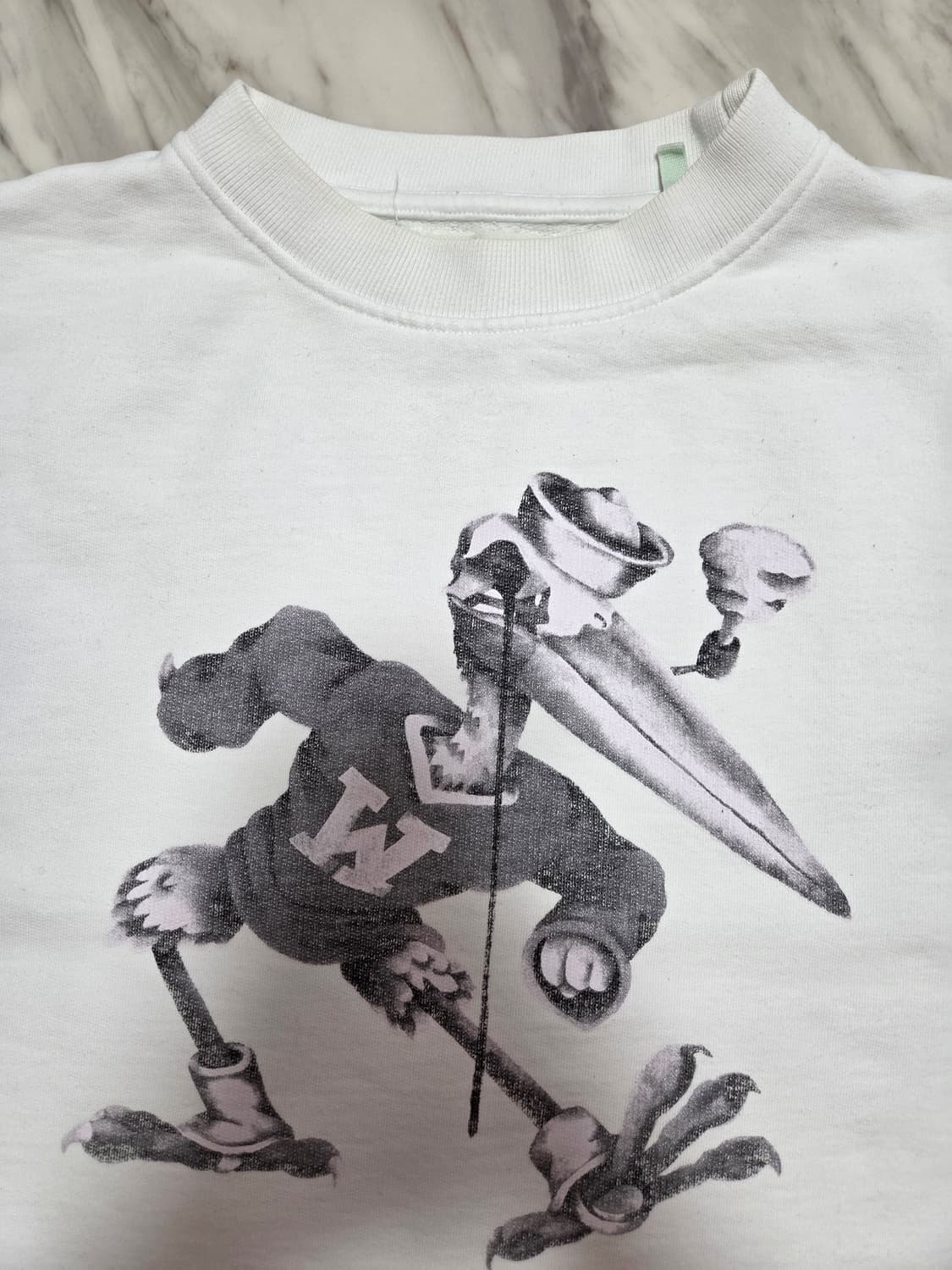 오프화이트 컷오프 맨투맨 상품이미지6