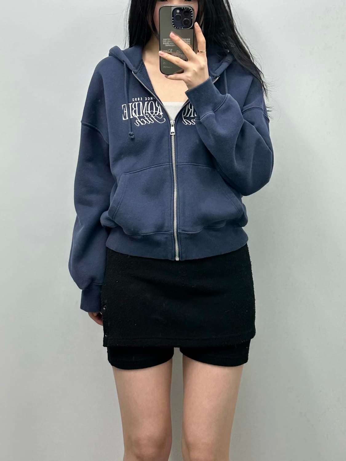 아베크롬비 y2k 와투케 네이비 후드집업 상품이미지1