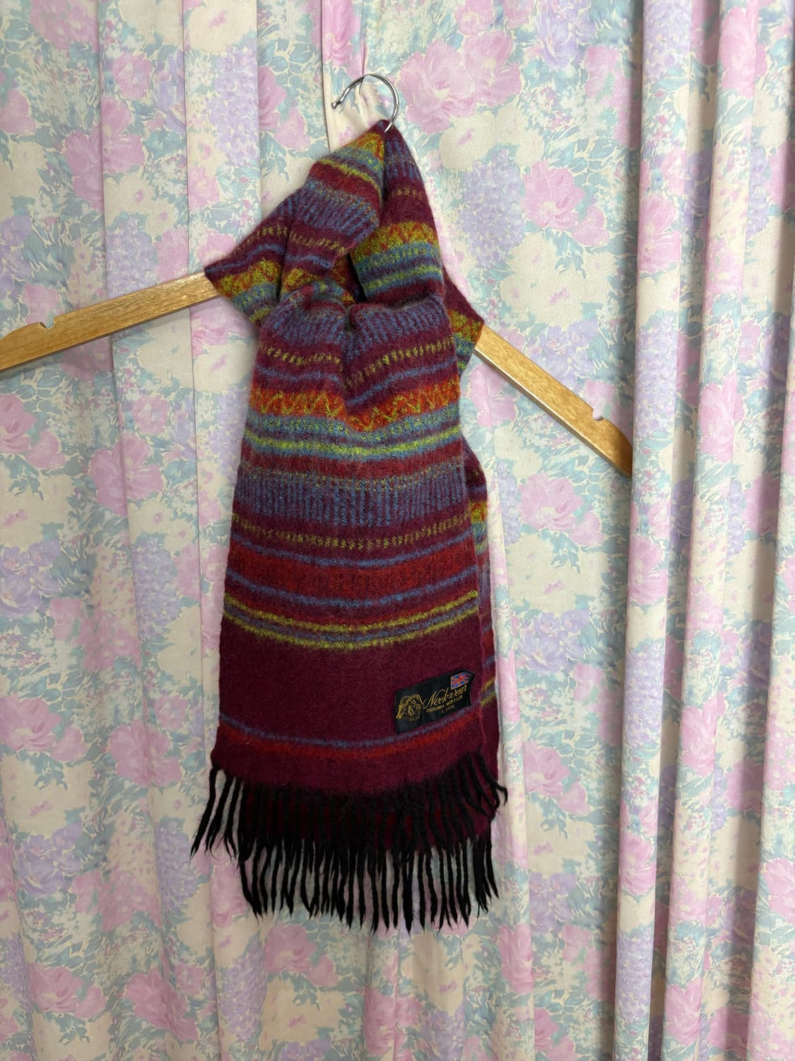 다채색 스트라이프 울 머플러 상품이미지5