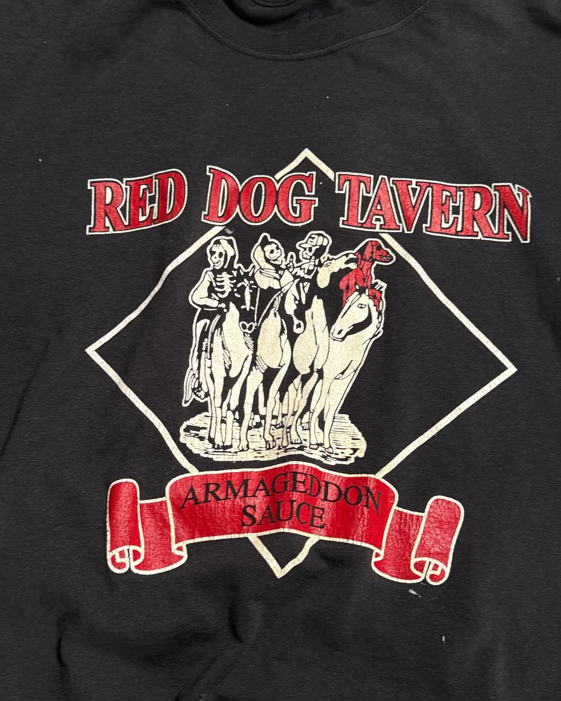 90-00‘s 프룻오브더룸 도그 타번 그래픽 티셔츠 2XL 상품이미지3