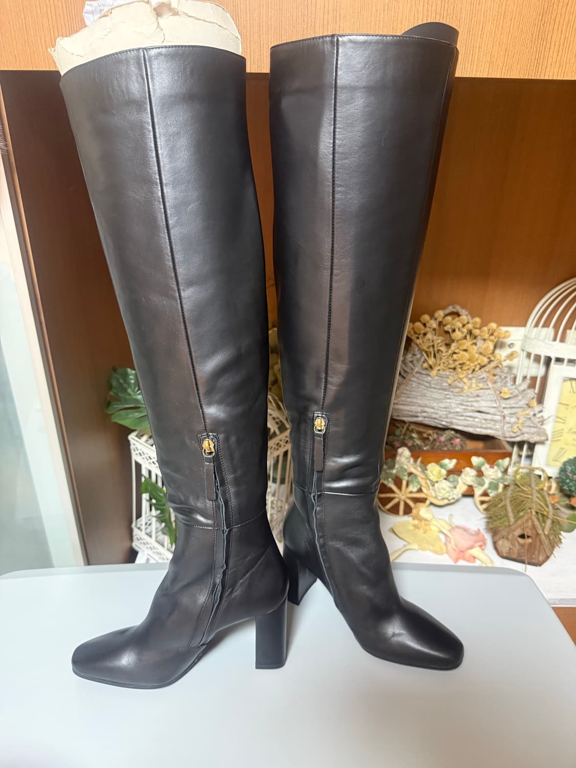 자라 가죽 롱부츠 - 새상품  상품이미지1