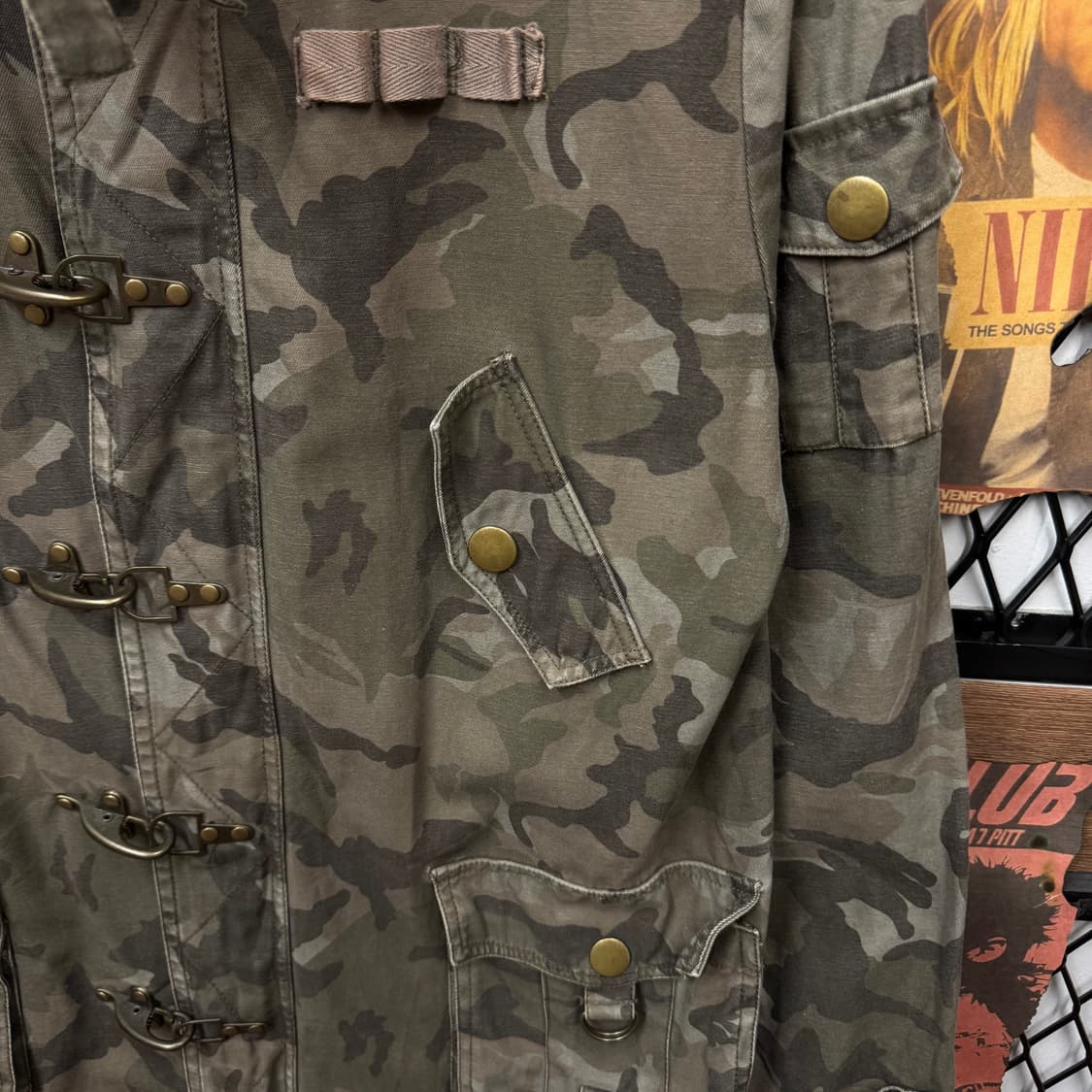 00s JPN VINTAGE 파이어맨 후드 자켓 전후면 카모플라쥬 상품이미지5