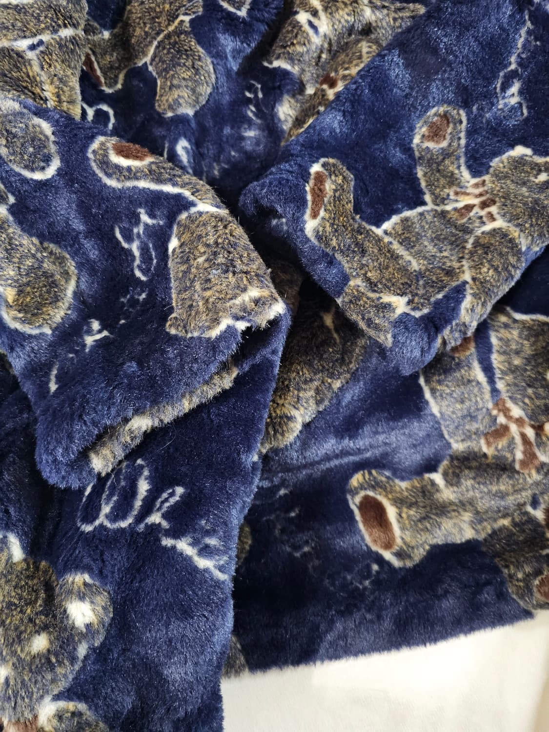 WHITE ITARIYARD 일본 빈티지 애니멀 패턴 테디베어 퍼 플리스 상품이미지9