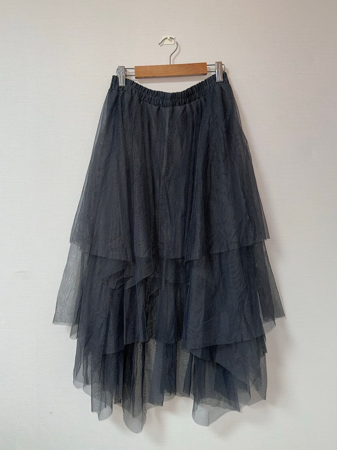 빈티지 차콜 롱 샤 스커트 상품이미지5