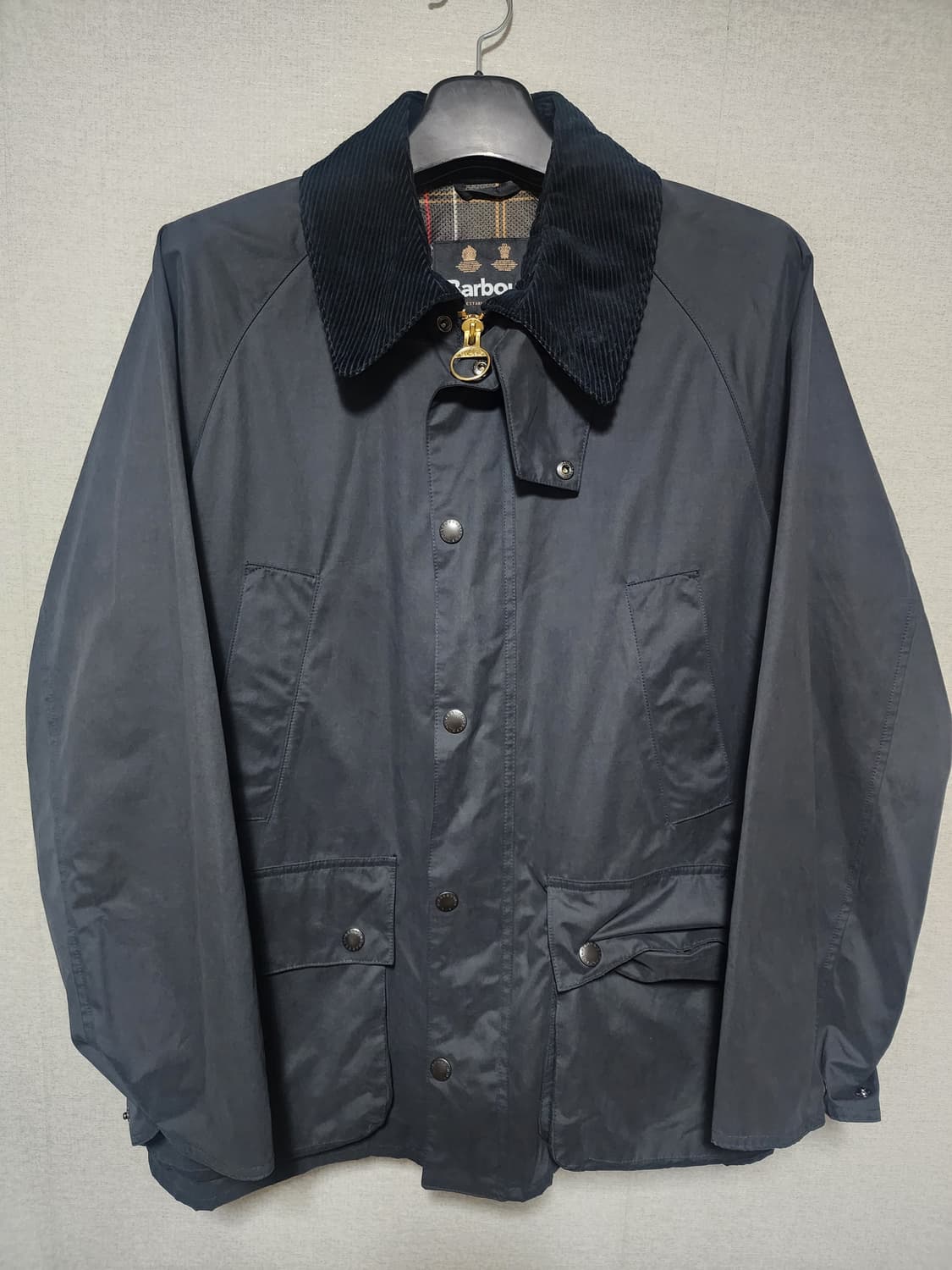 [42] 바버 OS 피치드 비데일 자켓 논왁스 네이비 상품이미지1
