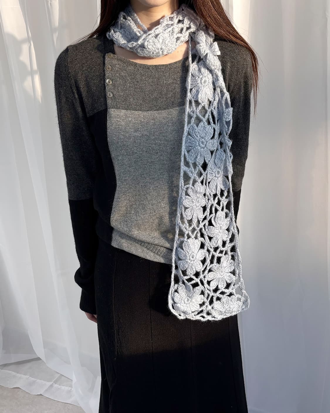 moaie flower crochet sora muffler 상품이미지5