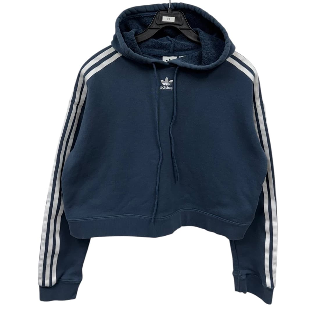 아디다스 우먼 크롭 후드티 상품이미지1