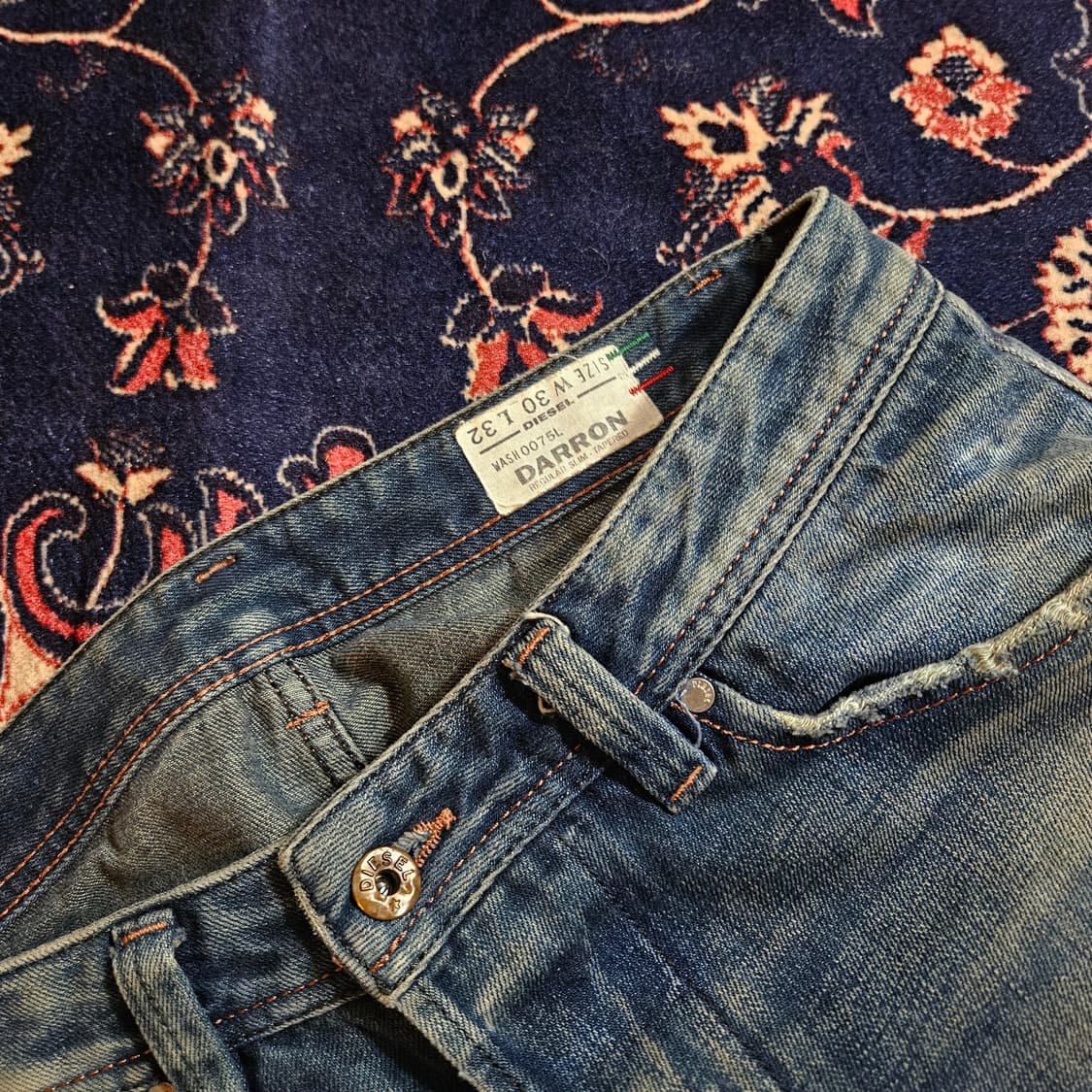 디젤(DIESEL) in Italy 대런 워싱 데님 청바지 30size 상품이미지5