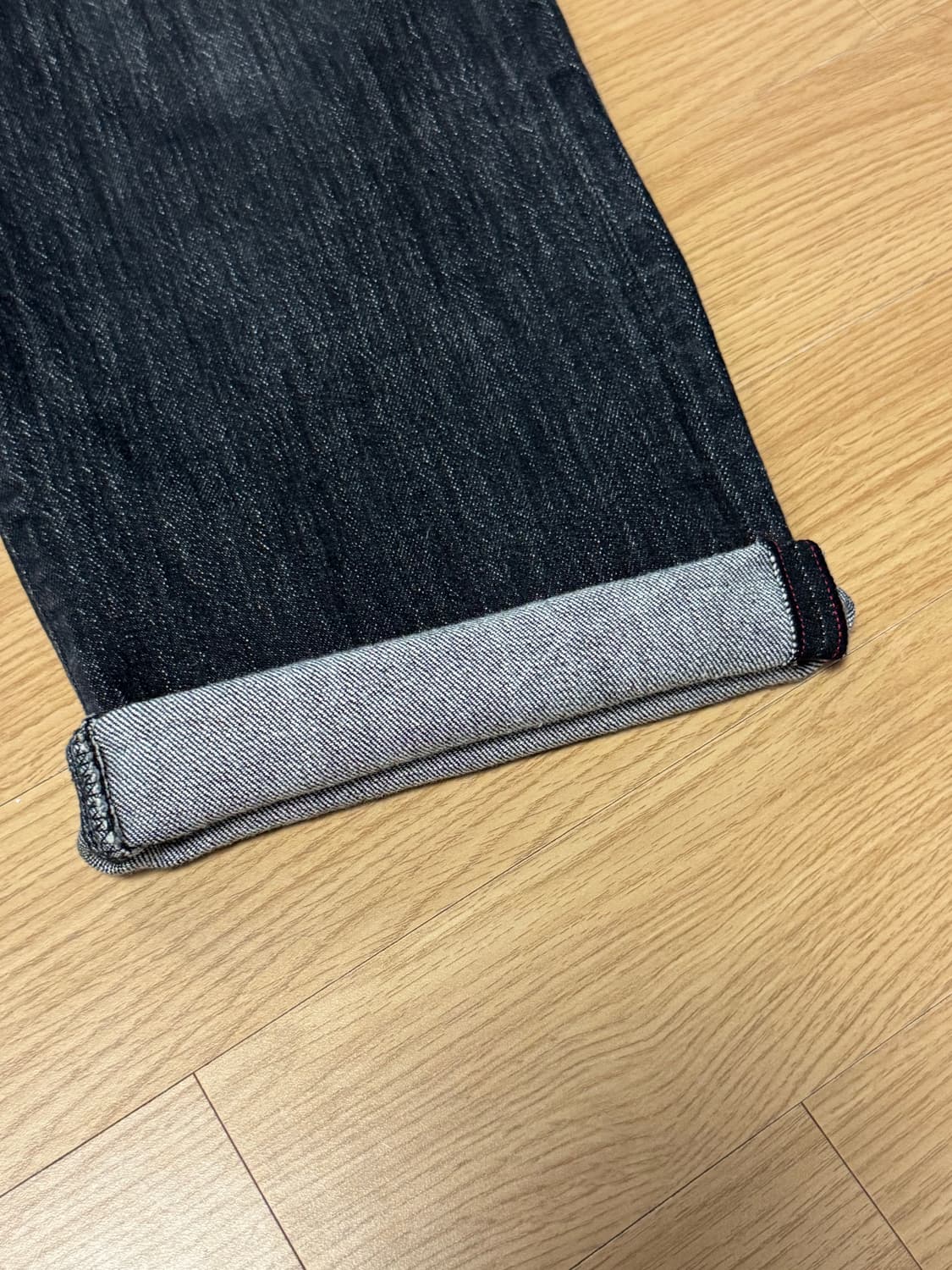 포트너스투턱 와이드 블랙 데님 M 상품이미지5