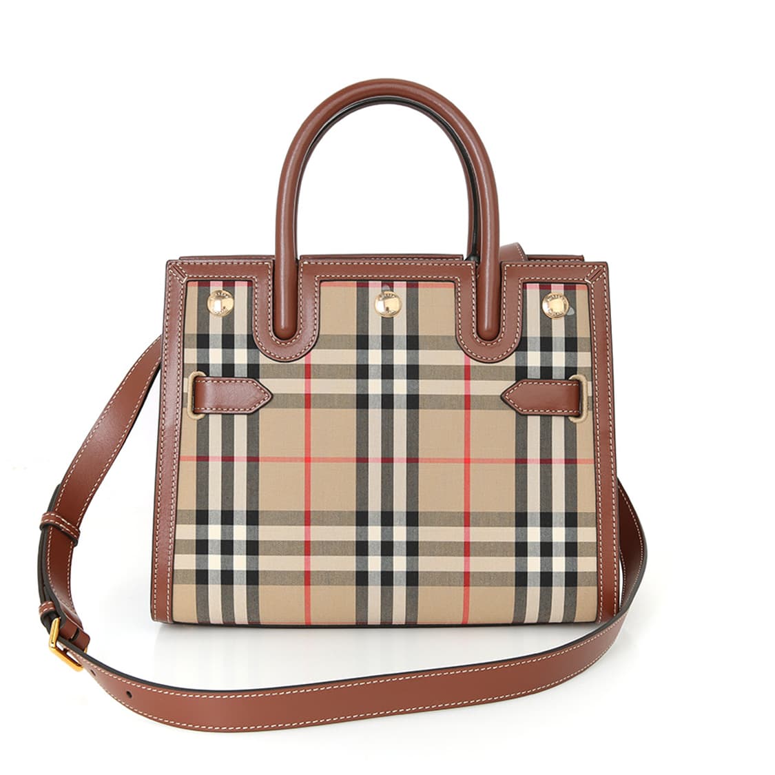 버버리 베이비 타이틀 배너 토트백 체크숄더 크로스 8025267 상품이미지10