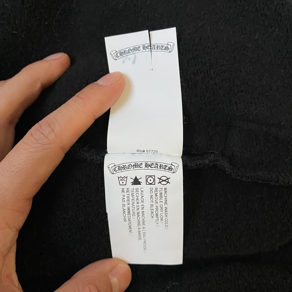 [M] 크롬하츠 세메터리 크로스 엠브로이드 스웨트팬츠 블랙 상품이미지7